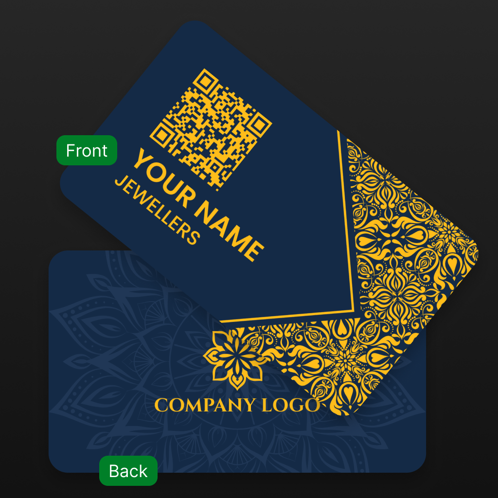 Jeweller Identity Cards – Elegant, Premium & Tech-Savvy for Modern Networking