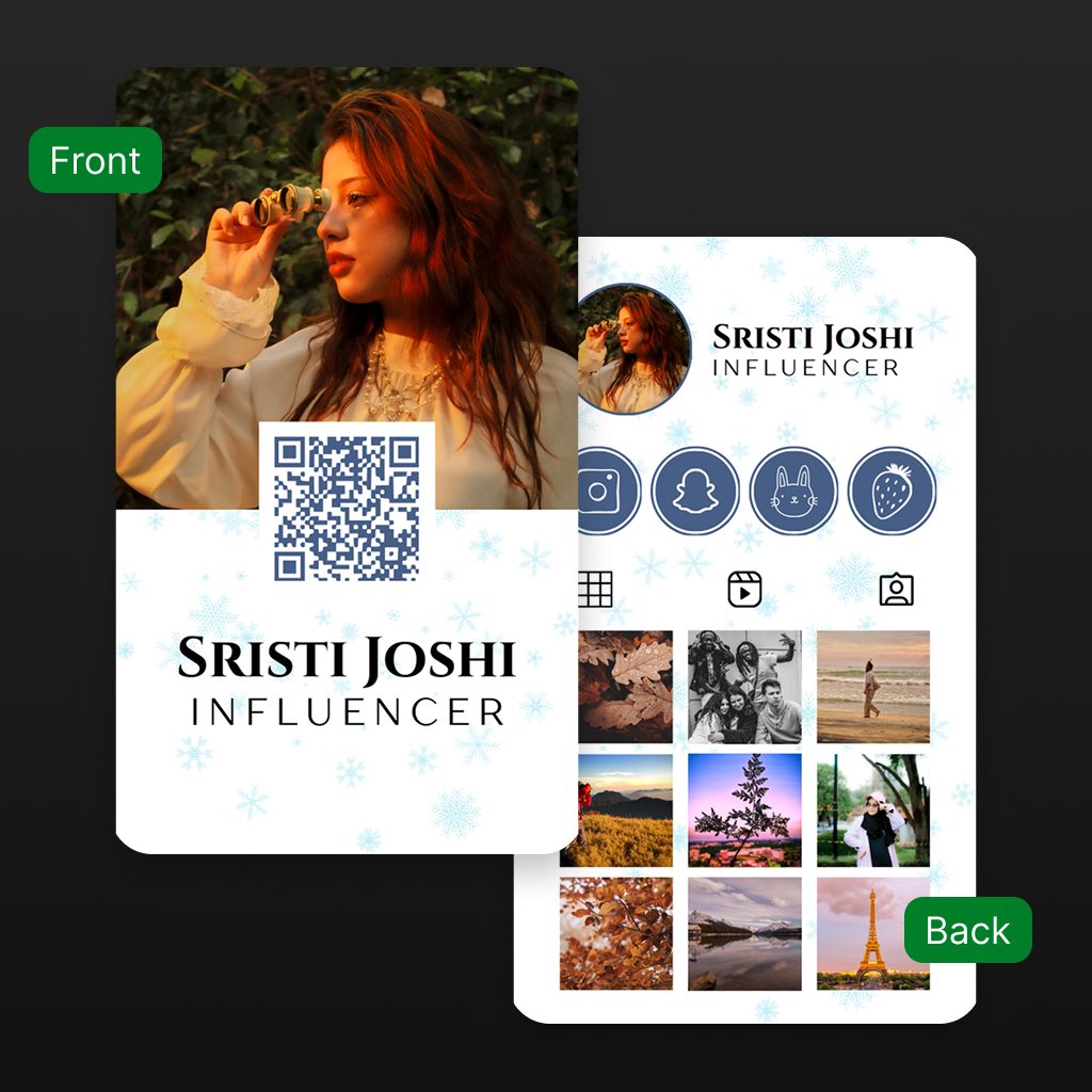 Creator NFC Identity Cards | One-Tap Sharing + Trend-Forward Design | Aesthetic Color Choices