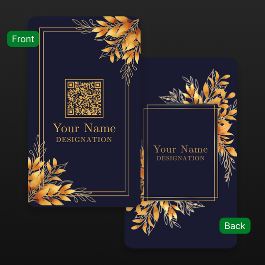 Personalized NFC Business Cards | Dual Mode (Digital & Physical) | Luxury Shades