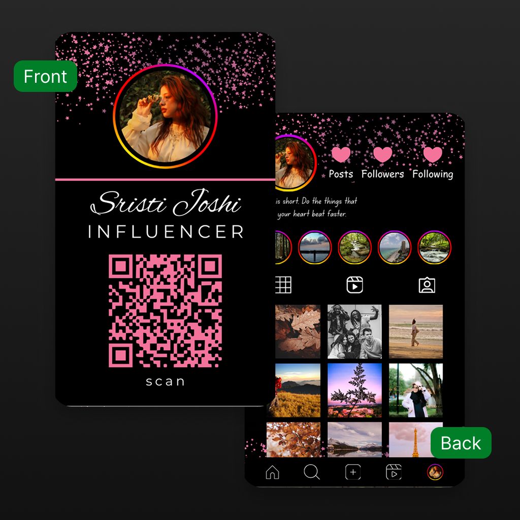 Digital Creator NFC Cards | Effortless Networking + Stylish Modern Look | Vibrant & Minimal Color Options